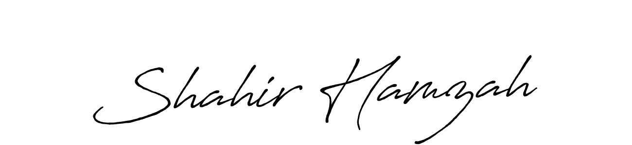 How to make Shahir Hamzah signature? Antro_Vectra_Bolder is a professional autograph style. Create handwritten signature for Shahir Hamzah name. Shahir Hamzah signature style 7 images and pictures png