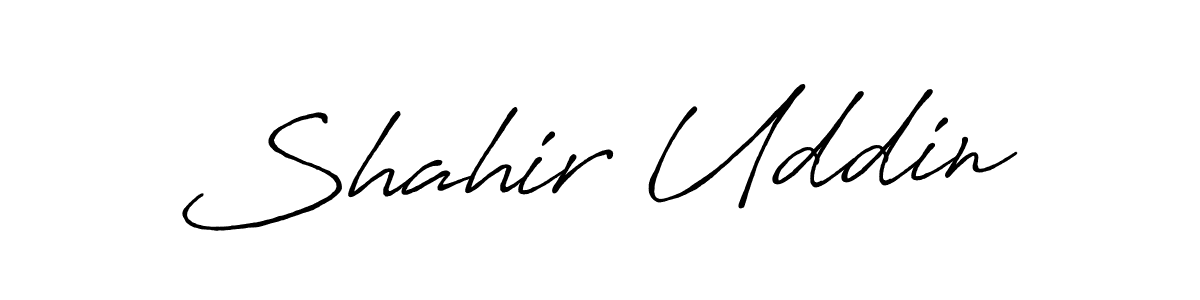 How to make Shahir Uddin signature? Antro_Vectra_Bolder is a professional autograph style. Create handwritten signature for Shahir Uddin name. Shahir Uddin signature style 7 images and pictures png