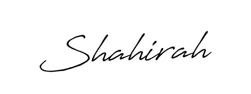 Use a signature maker to create a handwritten signature online. With this signature software, you can design (Antro_Vectra_Bolder) your own signature for name Shahirah. Shahirah signature style 7 images and pictures png