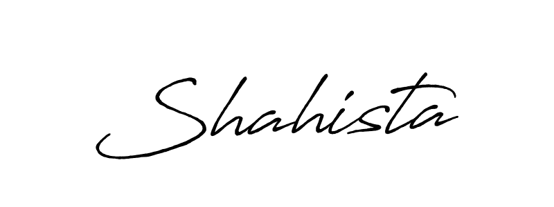 Design your own signature with our free online signature maker. With this signature software, you can create a handwritten (Antro_Vectra_Bolder) signature for name Shahista. Shahista signature style 7 images and pictures png