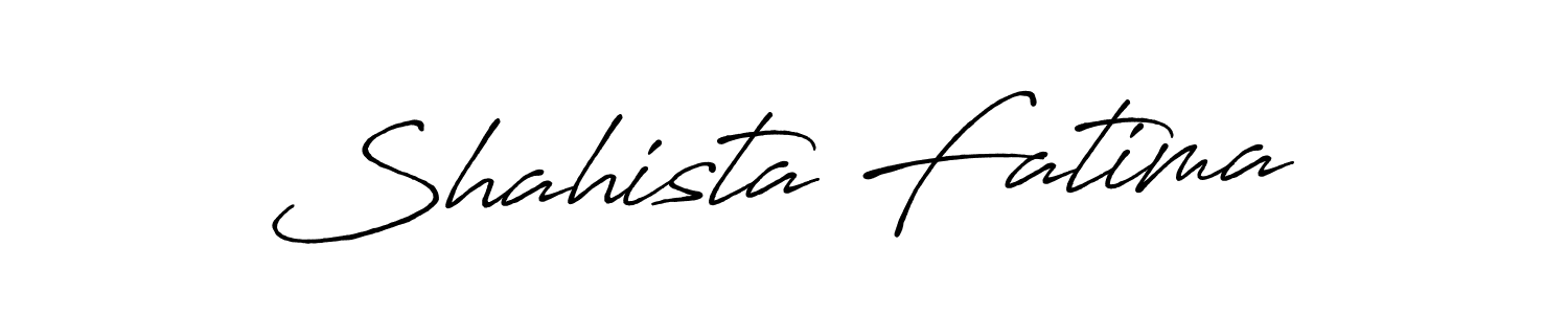 Antro_Vectra_Bolder is a professional signature style that is perfect for those who want to add a touch of class to their signature. It is also a great choice for those who want to make their signature more unique. Get Shahista Fatima name to fancy signature for free. Shahista Fatima signature style 7 images and pictures png