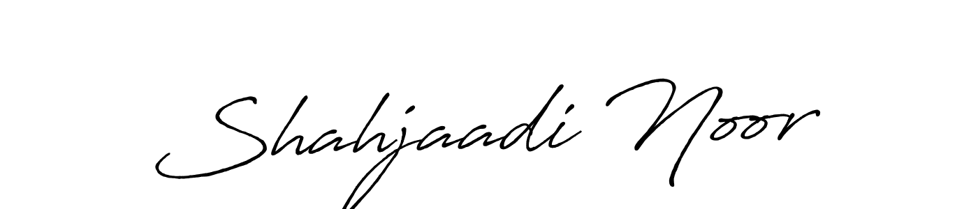 Also we have Shahjaadi Noor name is the best signature style. Create professional handwritten signature collection using Antro_Vectra_Bolder autograph style. Shahjaadi Noor signature style 7 images and pictures png