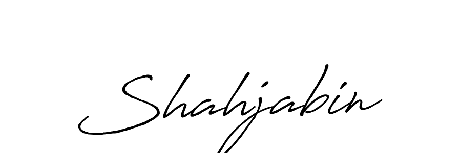 Make a beautiful signature design for name Shahjabin. With this signature (Antro_Vectra_Bolder) style, you can create a handwritten signature for free. Shahjabin signature style 7 images and pictures png