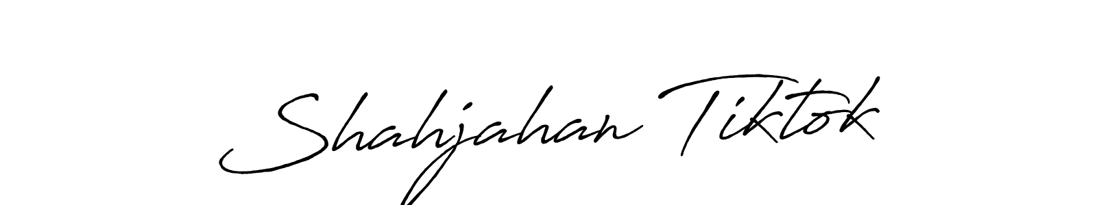Design your own signature with our free online signature maker. With this signature software, you can create a handwritten (Antro_Vectra_Bolder) signature for name Shahjahan Tiktok. Shahjahan Tiktok signature style 7 images and pictures png
