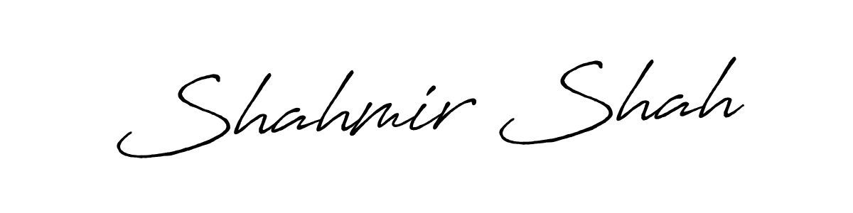 Make a beautiful signature design for name Shahmir Shah. With this signature (Antro_Vectra_Bolder) style, you can create a handwritten signature for free. Shahmir Shah signature style 7 images and pictures png