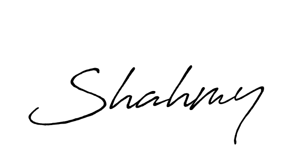 Create a beautiful signature design for name Shahmy. With this signature (Antro_Vectra_Bolder) fonts, you can make a handwritten signature for free. Shahmy signature style 7 images and pictures png