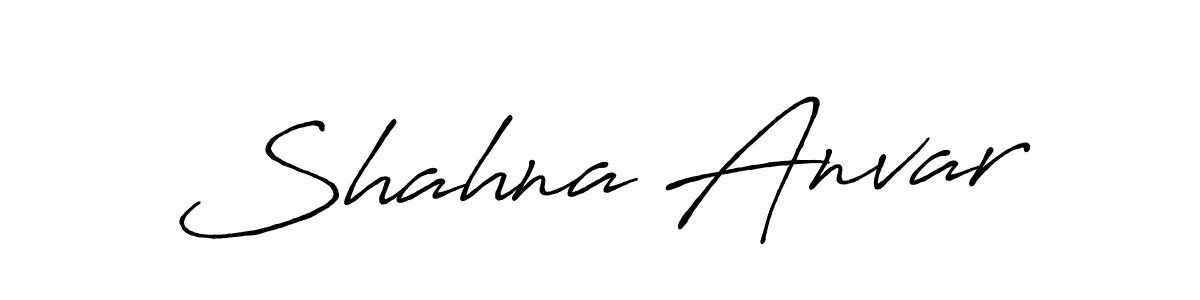 Design your own signature with our free online signature maker. With this signature software, you can create a handwritten (Antro_Vectra_Bolder) signature for name Shahna Anvar. Shahna Anvar signature style 7 images and pictures png