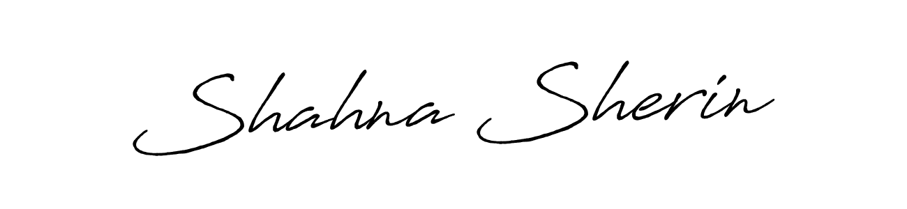 The best way (Antro_Vectra_Bolder) to make a short signature is to pick only two or three words in your name. The name Shahna Sherin include a total of six letters. For converting this name. Shahna Sherin signature style 7 images and pictures png