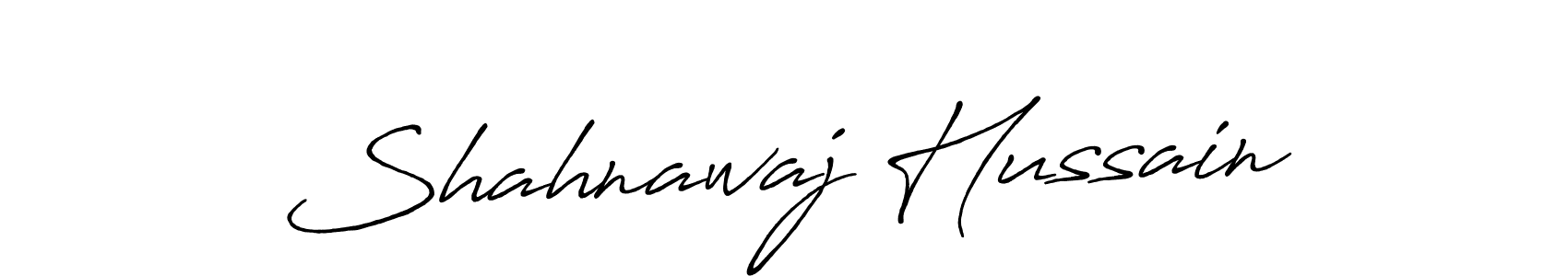 Make a beautiful signature design for name Shahnawaj Hussain. With this signature (Antro_Vectra_Bolder) style, you can create a handwritten signature for free. Shahnawaj Hussain signature style 7 images and pictures png