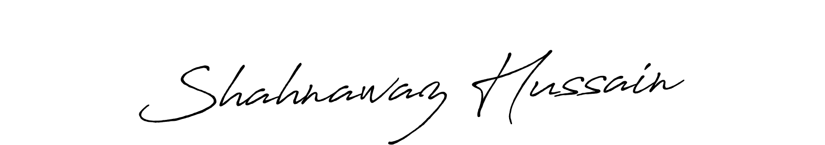 Create a beautiful signature design for name Shahnawaz Hussain. With this signature (Antro_Vectra_Bolder) fonts, you can make a handwritten signature for free. Shahnawaz Hussain signature style 7 images and pictures png