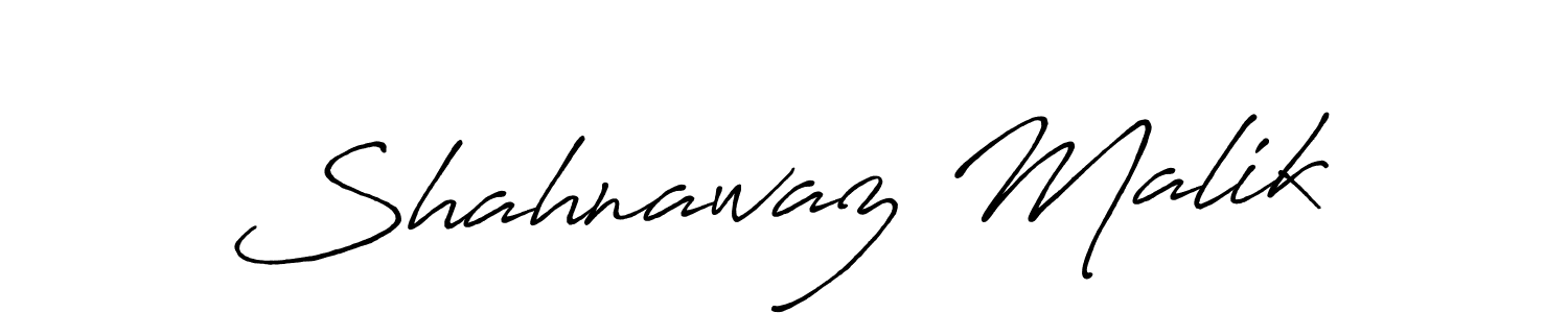 Create a beautiful signature design for name Shahnawaz Malik. With this signature (Antro_Vectra_Bolder) fonts, you can make a handwritten signature for free. Shahnawaz Malik signature style 7 images and pictures png