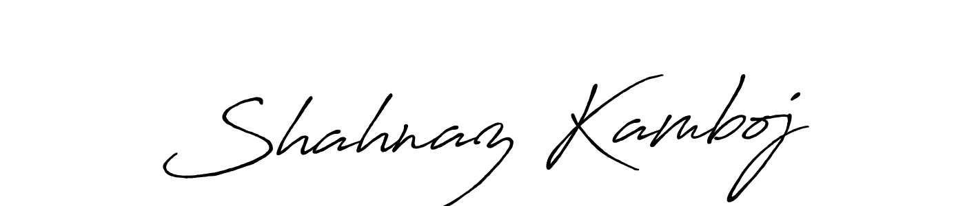 Design your own signature with our free online signature maker. With this signature software, you can create a handwritten (Antro_Vectra_Bolder) signature for name Shahnaz Kamboj. Shahnaz Kamboj signature style 7 images and pictures png