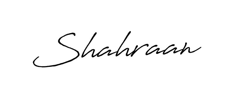 Design your own signature with our free online signature maker. With this signature software, you can create a handwritten (Antro_Vectra_Bolder) signature for name Shahraan. Shahraan signature style 7 images and pictures png