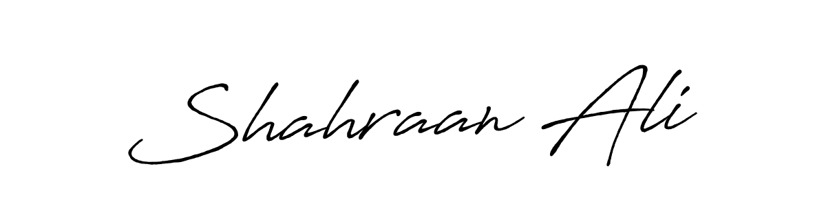 Design your own signature with our free online signature maker. With this signature software, you can create a handwritten (Antro_Vectra_Bolder) signature for name Shahraan Ali. Shahraan Ali signature style 7 images and pictures png