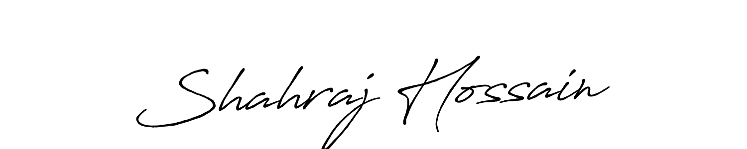 Use a signature maker to create a handwritten signature online. With this signature software, you can design (Antro_Vectra_Bolder) your own signature for name Shahraj Hossain. Shahraj Hossain signature style 7 images and pictures png