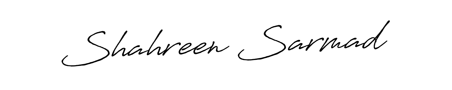 The best way (Antro_Vectra_Bolder) to make a short signature is to pick only two or three words in your name. The name Shahreen Sarmad include a total of six letters. For converting this name. Shahreen Sarmad signature style 7 images and pictures png