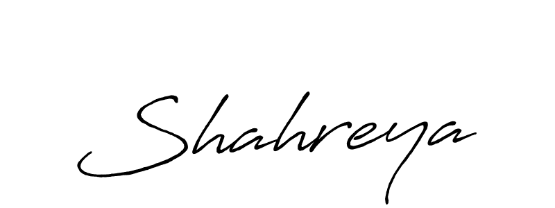 Shahreya stylish signature style. Best Handwritten Sign (Antro_Vectra_Bolder) for my name. Handwritten Signature Collection Ideas for my name Shahreya. Shahreya signature style 7 images and pictures png