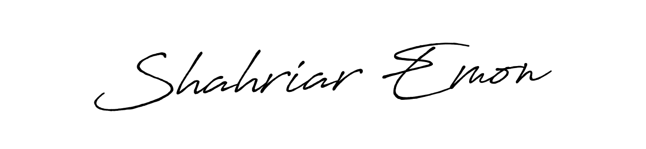 Similarly Antro_Vectra_Bolder is the best handwritten signature design. Signature creator online .You can use it as an online autograph creator for name Shahriar Emon. Shahriar Emon signature style 7 images and pictures png