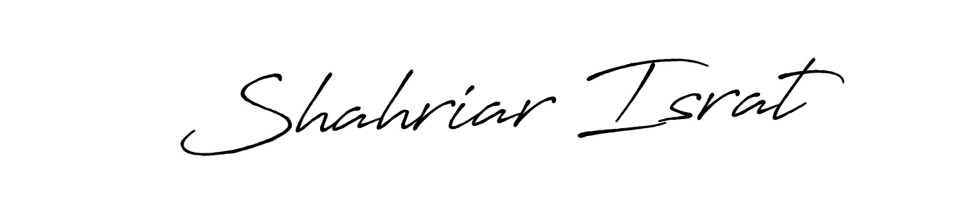 Once you've used our free online signature maker to create your best signature Antro_Vectra_Bolder style, it's time to enjoy all of the benefits that Shahriar Israt name signing documents. Shahriar Israt signature style 7 images and pictures png