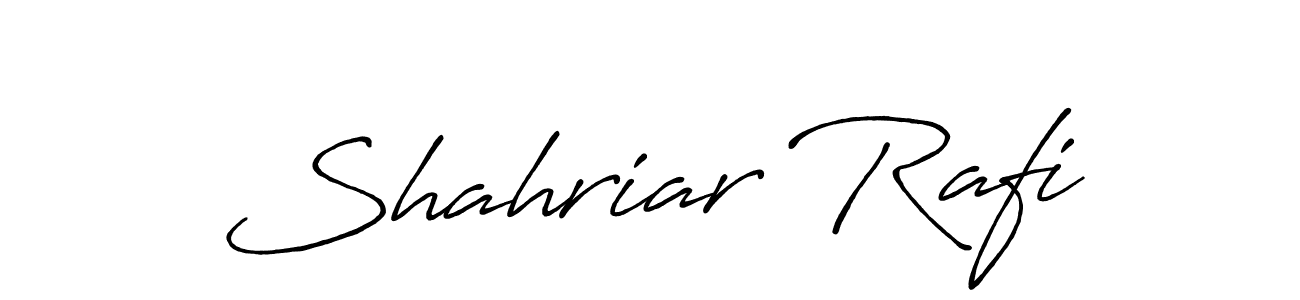 Use a signature maker to create a handwritten signature online. With this signature software, you can design (Antro_Vectra_Bolder) your own signature for name Shahriar Rafi. Shahriar Rafi signature style 7 images and pictures png