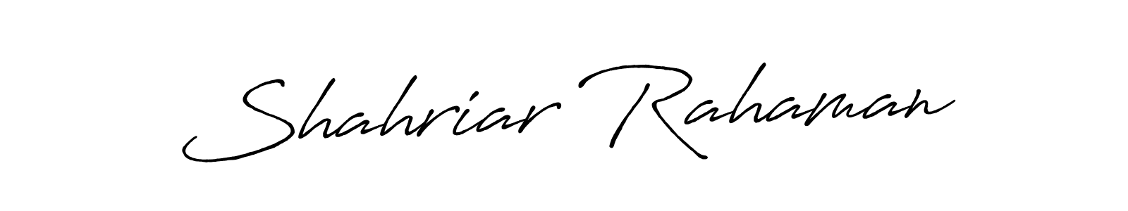 Antro_Vectra_Bolder is a professional signature style that is perfect for those who want to add a touch of class to their signature. It is also a great choice for those who want to make their signature more unique. Get Shahriar Rahaman name to fancy signature for free. Shahriar Rahaman signature style 7 images and pictures png