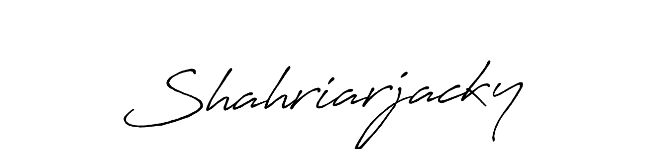 Shahriarjacky stylish signature style. Best Handwritten Sign (Antro_Vectra_Bolder) for my name. Handwritten Signature Collection Ideas for my name Shahriarjacky. Shahriarjacky signature style 7 images and pictures png