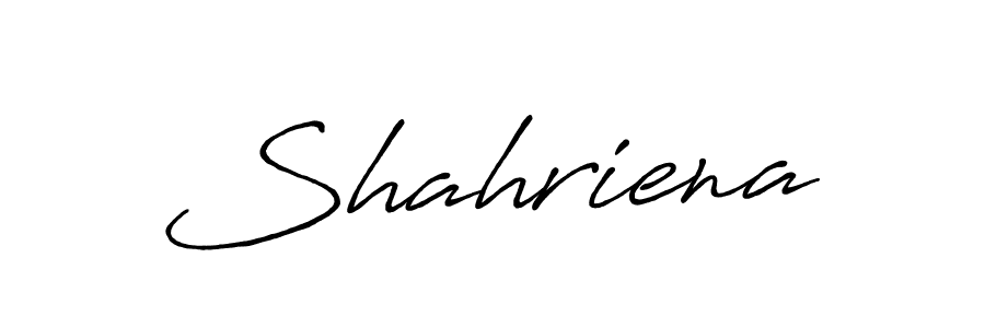 How to make Shahriena name signature. Use Antro_Vectra_Bolder style for creating short signs online. This is the latest handwritten sign. Shahriena signature style 7 images and pictures png