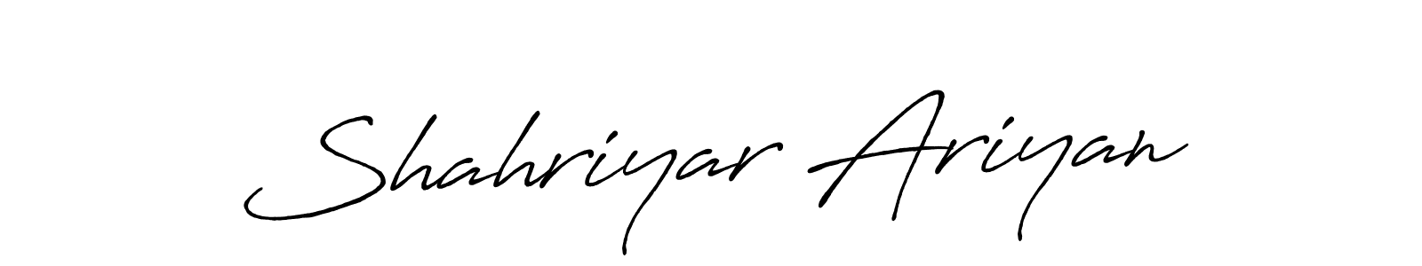 You should practise on your own different ways (Antro_Vectra_Bolder) to write your name (Shahriyar Ariyan) in signature. don't let someone else do it for you. Shahriyar Ariyan signature style 7 images and pictures png