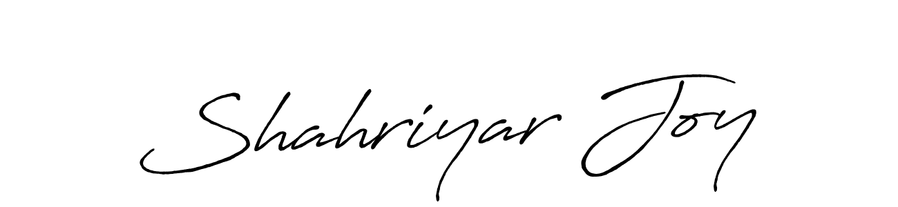 How to make Shahriyar Joy signature? Antro_Vectra_Bolder is a professional autograph style. Create handwritten signature for Shahriyar Joy name. Shahriyar Joy signature style 7 images and pictures png