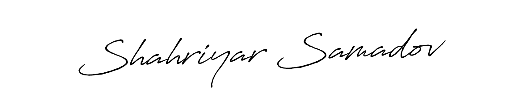 The best way (Antro_Vectra_Bolder) to make a short signature is to pick only two or three words in your name. The name Shahriyar Samadov include a total of six letters. For converting this name. Shahriyar Samadov signature style 7 images and pictures png