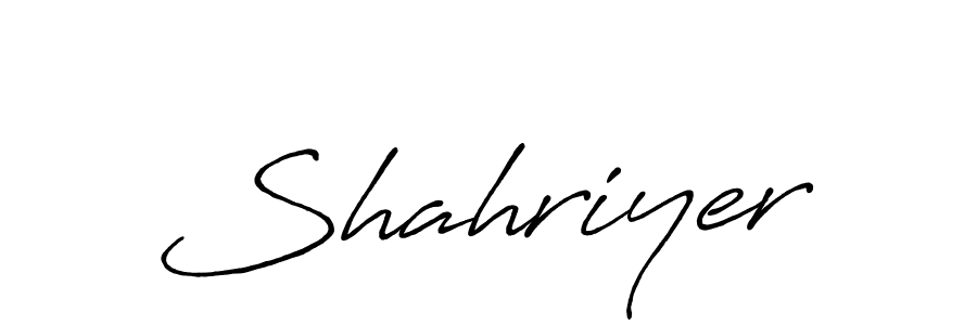 Shahriyer stylish signature style. Best Handwritten Sign (Antro_Vectra_Bolder) for my name. Handwritten Signature Collection Ideas for my name Shahriyer. Shahriyer signature style 7 images and pictures png