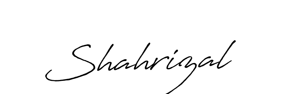 Make a beautiful signature design for name Shahrizal. With this signature (Antro_Vectra_Bolder) style, you can create a handwritten signature for free. Shahrizal signature style 7 images and pictures png