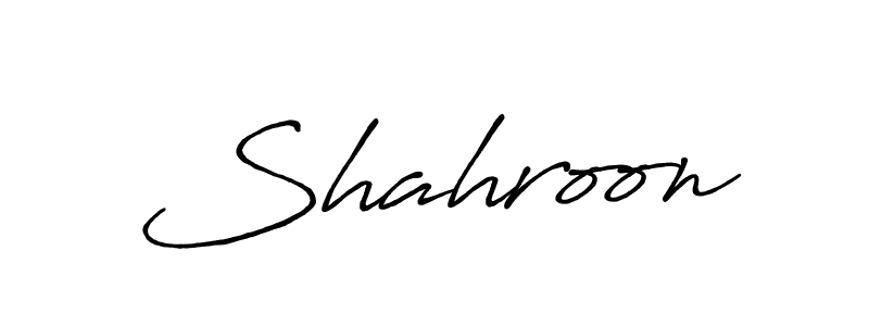 Shahroon stylish signature style. Best Handwritten Sign (Antro_Vectra_Bolder) for my name. Handwritten Signature Collection Ideas for my name Shahroon. Shahroon signature style 7 images and pictures png