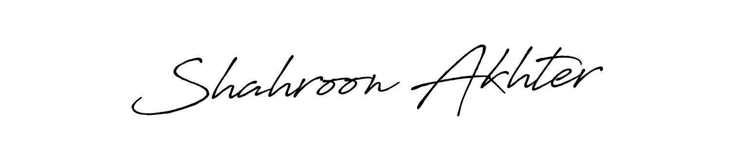 Shahroon Akhter stylish signature style. Best Handwritten Sign (Antro_Vectra_Bolder) for my name. Handwritten Signature Collection Ideas for my name Shahroon Akhter. Shahroon Akhter signature style 7 images and pictures png