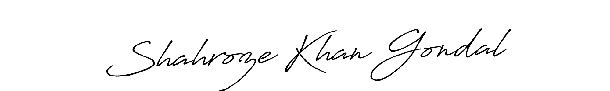 Also You can easily find your signature by using the search form. We will create Shahroze Khan Gondal name handwritten signature images for you free of cost using Antro_Vectra_Bolder sign style. Shahroze Khan Gondal signature style 7 images and pictures png