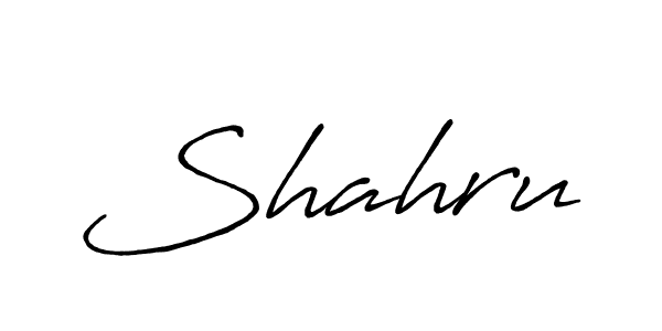 Design your own signature with our free online signature maker. With this signature software, you can create a handwritten (Antro_Vectra_Bolder) signature for name Shahru. Shahru signature style 7 images and pictures png