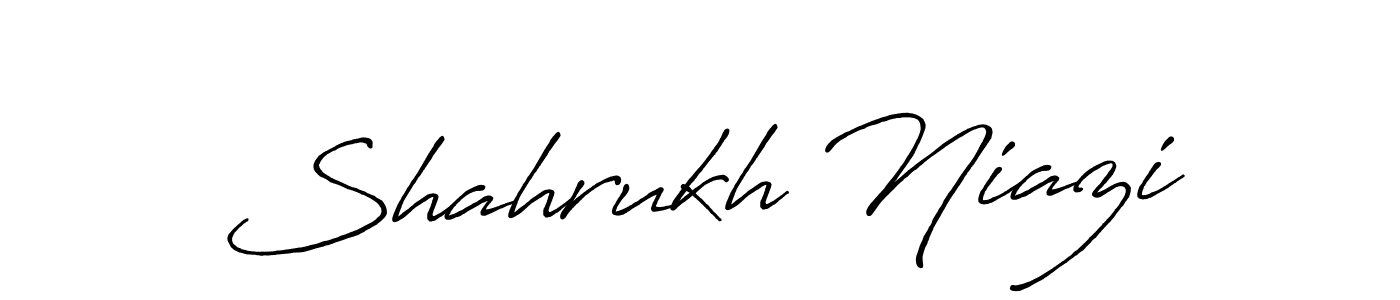 Shahrukh Niazi stylish signature style. Best Handwritten Sign (Antro_Vectra_Bolder) for my name. Handwritten Signature Collection Ideas for my name Shahrukh Niazi. Shahrukh Niazi signature style 7 images and pictures png