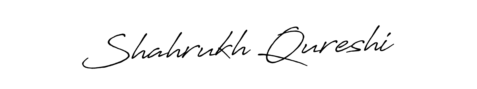 How to make Shahrukh Qureshi name signature. Use Antro_Vectra_Bolder style for creating short signs online. This is the latest handwritten sign. Shahrukh Qureshi signature style 7 images and pictures png