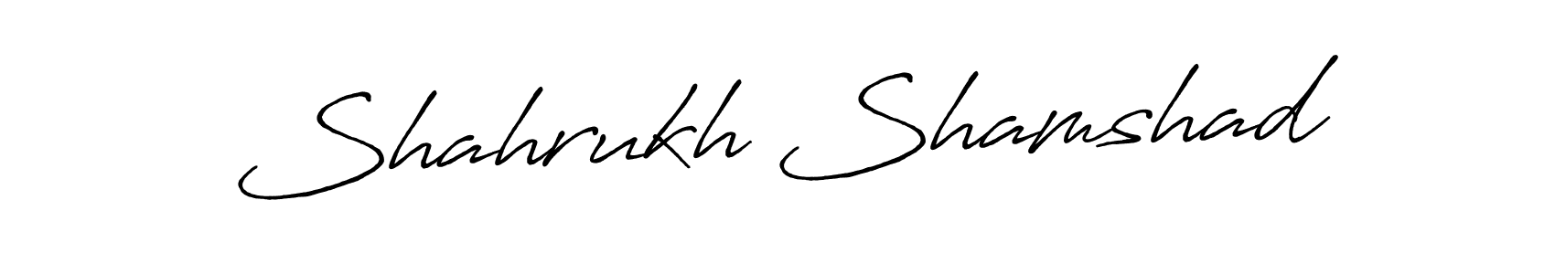 Shahrukh Shamshad stylish signature style. Best Handwritten Sign (Antro_Vectra_Bolder) for my name. Handwritten Signature Collection Ideas for my name Shahrukh Shamshad. Shahrukh Shamshad signature style 7 images and pictures png