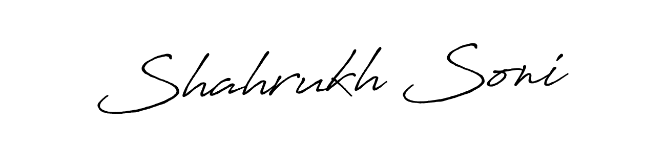 The best way (Antro_Vectra_Bolder) to make a short signature is to pick only two or three words in your name. The name Shahrukh Soni include a total of six letters. For converting this name. Shahrukh Soni signature style 7 images and pictures png