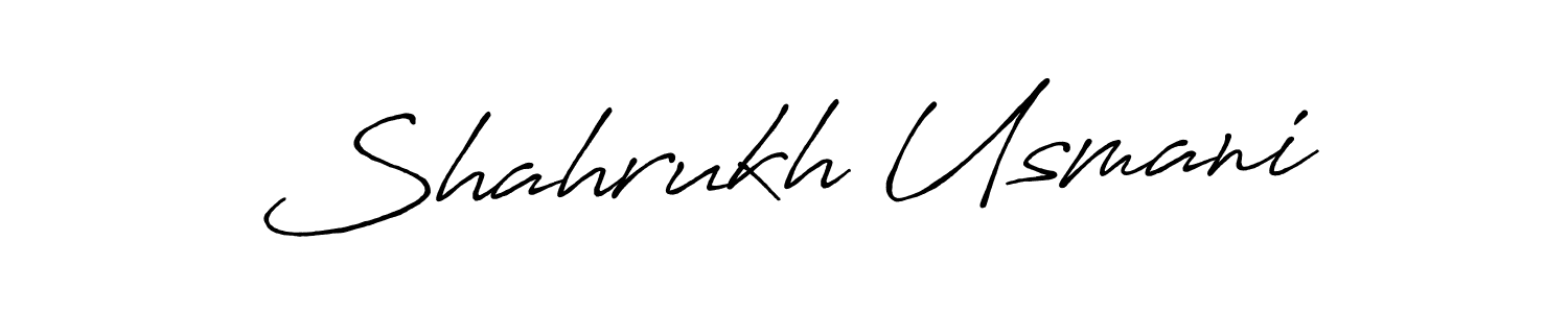 Make a short Shahrukh Usmani signature style. Manage your documents anywhere anytime using Antro_Vectra_Bolder. Create and add eSignatures, submit forms, share and send files easily. Shahrukh Usmani signature style 7 images and pictures png