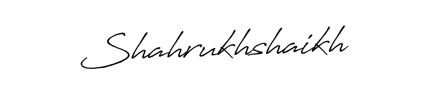 Create a beautiful signature design for name Shahrukhshaikh. With this signature (Antro_Vectra_Bolder) fonts, you can make a handwritten signature for free. Shahrukhshaikh signature style 7 images and pictures png