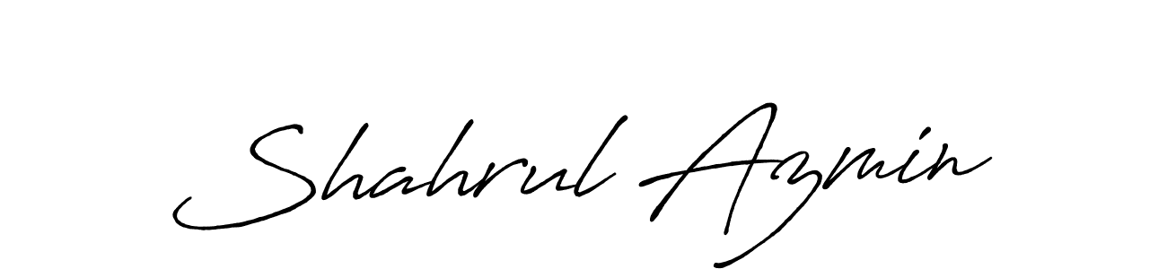 Also we have Shahrul Azmin name is the best signature style. Create professional handwritten signature collection using Antro_Vectra_Bolder autograph style. Shahrul Azmin signature style 7 images and pictures png