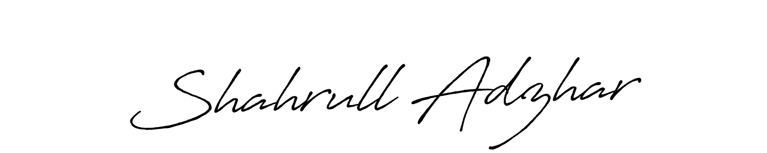 Also You can easily find your signature by using the search form. We will create Shahrull Adzhar name handwritten signature images for you free of cost using Antro_Vectra_Bolder sign style. Shahrull Adzhar signature style 7 images and pictures png