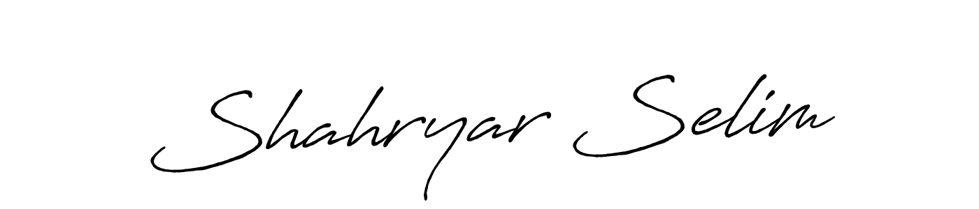 Make a short Shahryar Selim signature style. Manage your documents anywhere anytime using Antro_Vectra_Bolder. Create and add eSignatures, submit forms, share and send files easily. Shahryar Selim signature style 7 images and pictures png