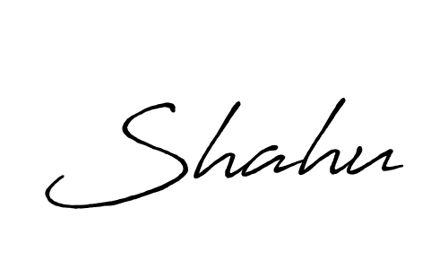 Make a beautiful signature design for name Shahu. With this signature (Antro_Vectra_Bolder) style, you can create a handwritten signature for free. Shahu signature style 7 images and pictures png