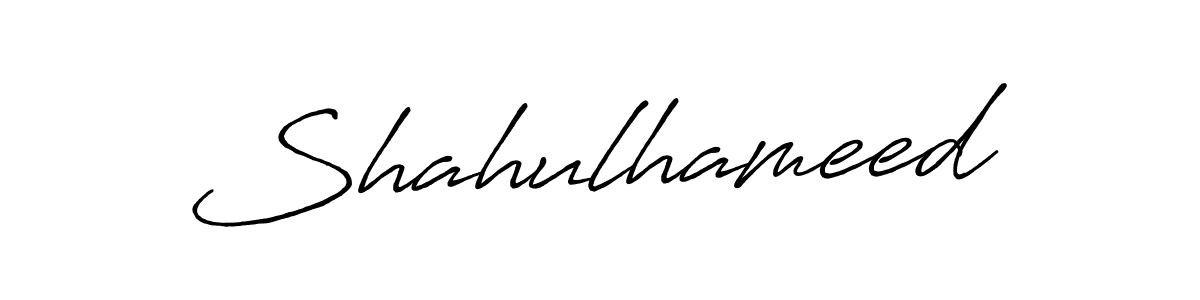 Make a beautiful signature design for name Shahulhameed. With this signature (Antro_Vectra_Bolder) style, you can create a handwritten signature for free. Shahulhameed signature style 7 images and pictures png