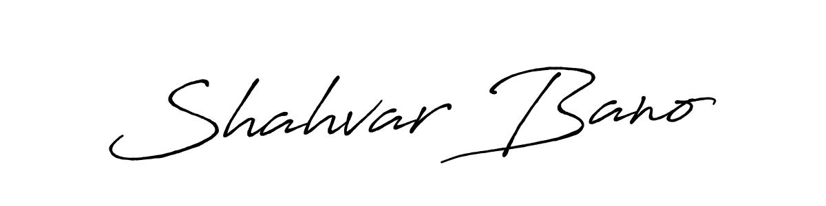 You should practise on your own different ways (Antro_Vectra_Bolder) to write your name (Shahvar Bano) in signature. don't let someone else do it for you. Shahvar Bano signature style 7 images and pictures png