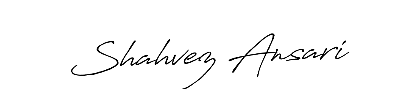 You should practise on your own different ways (Antro_Vectra_Bolder) to write your name (Shahvez Ansari) in signature. don't let someone else do it for you. Shahvez Ansari signature style 7 images and pictures png