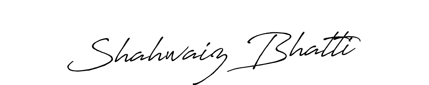 Shahwaiz Bhatti stylish signature style. Best Handwritten Sign (Antro_Vectra_Bolder) for my name. Handwritten Signature Collection Ideas for my name Shahwaiz Bhatti. Shahwaiz Bhatti signature style 7 images and pictures png